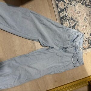 Madewell Light Gray Flare & Wide Leg Jeans